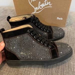 NIB Christian Louboutin Louis Strass Sneakers 40 10